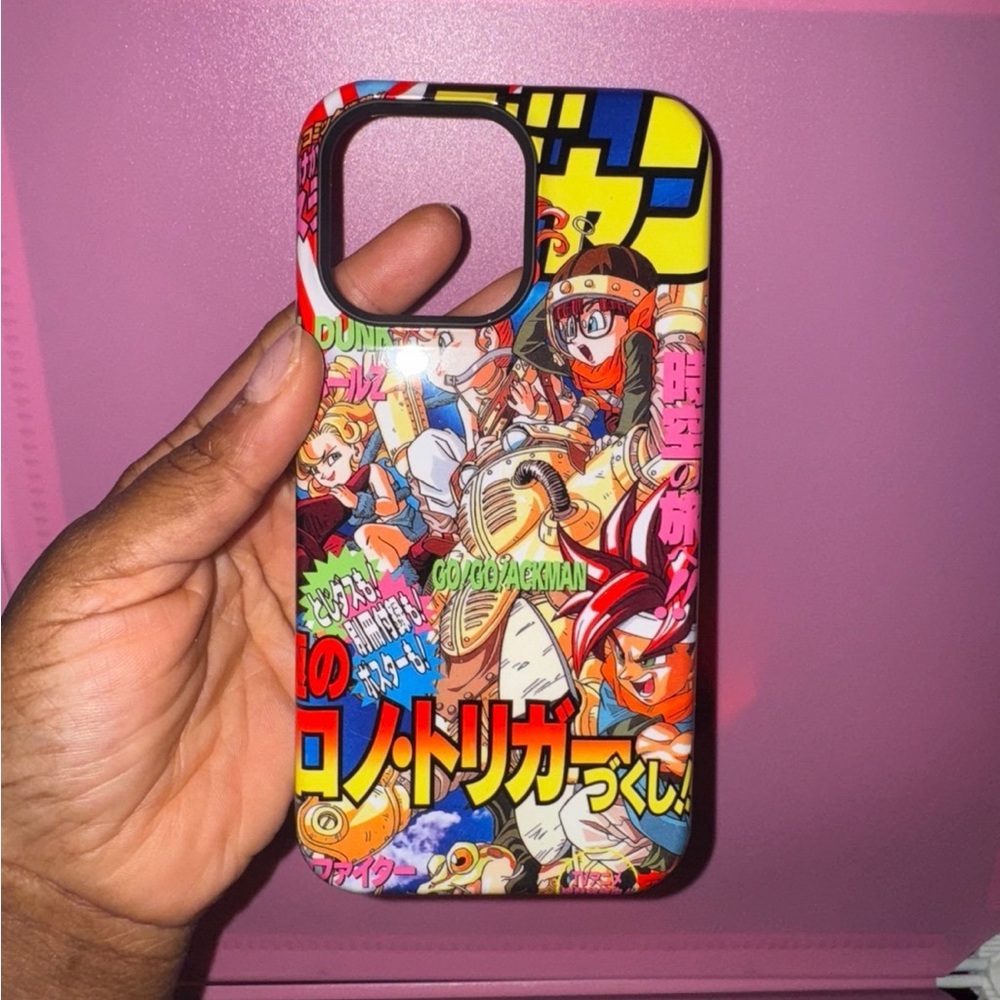 iPhone 15 pro max chrono trigger tough glossy case super protective